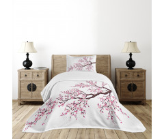 Sakura Branch Blossoms Bedspread Set