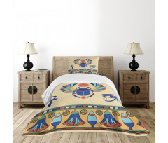 Scarab Eye Motif Bedspread Set