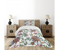 Vintage Floral Ornaments Bedspread Set