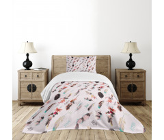 Fashion Feathers Bedspread Set