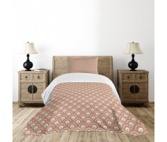 Curvy Waves Overlapping Bedspread Set