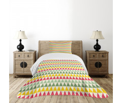 Triangles Colorful Bedspread Set