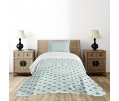 Bold Circles Sea Inspired Bedspread Set