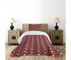 Vibrant Heart Romance Bedspread Set