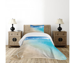 Sunny Seashore and Shells Bedspread Set