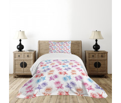 Romantic Blossoming Nature Bedspread Set