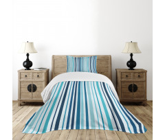 Striped Pastel Toned Bedspread Set