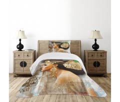 Queen Cleopatra Bedspread Set