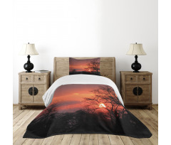 Sunset at Kwando River Bedspread Set