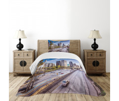 Downtown Los Angeles USA Bedspread Set