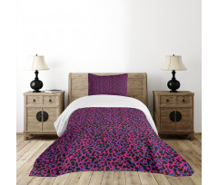 Leopard Skin Safari 80s Bedspread Set