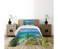 Tranquil Tahoe Shoreline Bedspread Set