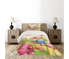 Yummy Donuts Land Bedspread Set