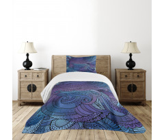 Ocean Inspired Paisley Bedspread Set