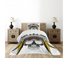 Tribe Leader Feather Head Bedspread Set