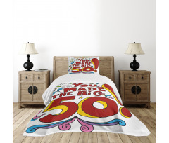 Colorful and Floral Bedspread Set