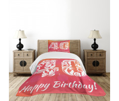 Happy Greeting Floral Bedspread Set