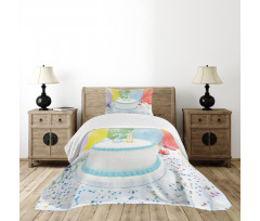 Colorful Ballons Bedspread Set