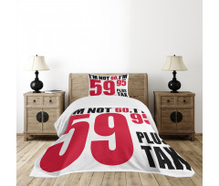 Fun Birthday Words Bedspread Set