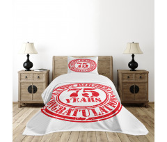 Aged Display Stamp Bedspread Set