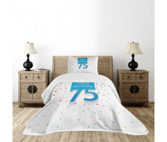 Rain with Polka Dots Bedspread Set