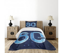 Party Theme and Stars Bedspread Set