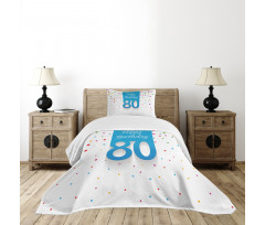 Polka Dots Birthday Bedspread Set