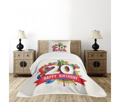 20 Theme Image Bedspread Set