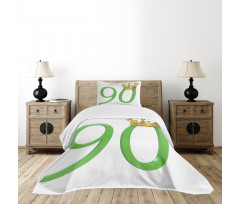 Queen Crown 90 Bedspread Set