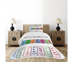 Science Letters Bedspread Set