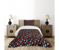 Snow Like Polka Dots Bedspread Set