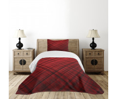 Scottish Kilt Pattern Bedspread Set