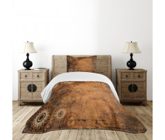 Aged Texture Vintage Floral Bedspread Set