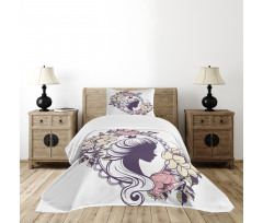 Princess Portrait Frame Bedspread Set