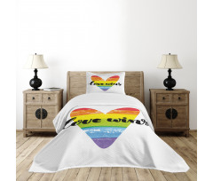 Gay Marriage Sign Bedspread Set