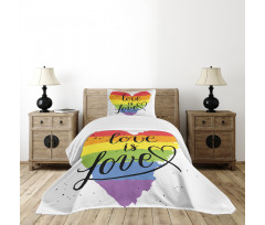 Love is Love Art LGBT Bedspread Set