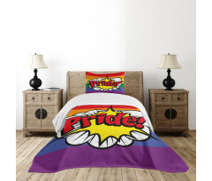 Pop Art Comics Pride Bedspread Set