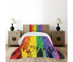 People Celebrating Event Bedspread Set