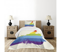 Grungy Thumbs up Art Bedspread Set