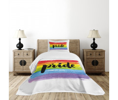 Watercolor Artwork LGBT Bedspread Set