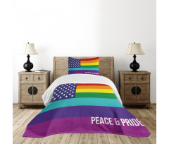 Stars Peace Pride Bedspread Set