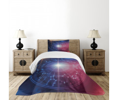 Connected Dots Signs Bedspread Set