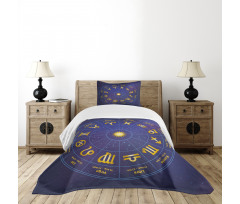 Horoscope Birth Dates Bedspread Set