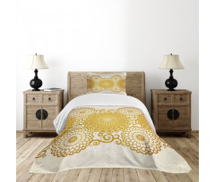 Spring Flowers Border Bedspread Set