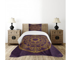 Lace Like Circular Bedspread Set