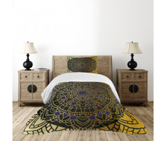Lotus Inspired Design Bedspread Set