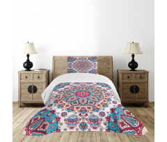 Oriental Style Floral Retro Bedspread Set