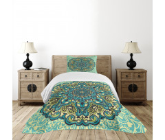 Abstract Flower Vibrant Bedspread Set