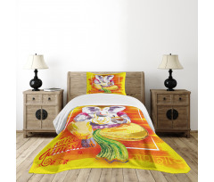 Cultural Ancient Art Design Bedspread Set