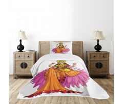 Sitting on Lotus Bedspread Set